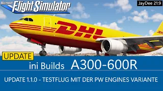 iniBuilds A300 - Testflug mit PW Engines Variante (Update 1.1.0)   ★ MSFS 2020