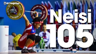 Neisi Dajomes (69kg, Ecuador, 18y/o) 105kg Snatch 2016 Junior World Weightlifting Championships