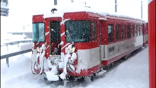 Swiss Trains: Travelling the Matterhorn Gotthard Bahn in the Snow