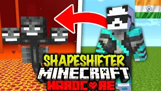 I Survived 100 Days as SHAPESHIFTER in Hardcore Minecraft (hindi)