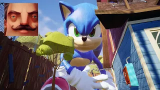 Hello Neighbor - Big Sonic the Hedgehog ACT 2 Trampoline Gameplay Walkthrough