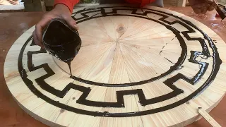 Beautiful Woodworking Design // How To Make A Coffee Table With Exquisite Handmade Patterns