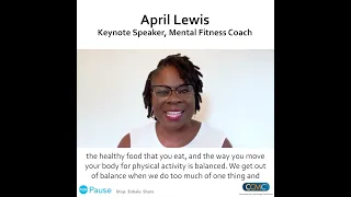 Push Pause. | April Lewis: Finding Balance