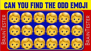 Find The ODD Emoji🤩Can You Find The ODD Emoji Out & Letters and Numbers?😝Emoji Quiz Challenge