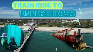 Busselton Jetty, we ride the train and check out the Underwater Observatory.