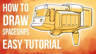 How to Draw Spaceships - Easy Tutorial