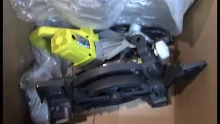 RYOBI TS1345L 10 inch Compound Miter Saw RECONDITIONED UnBoxing and Demonstration