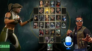 Mortal Kombat 11 - Johnny Cage Announcer Voice Character Select Screen