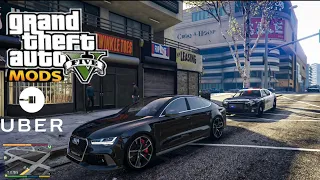 TAMIL | GTA5 REAL LIFE MOD | UBER DRIVE | AUDI RS7 | TAMIL GAMEPLAY