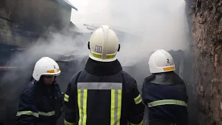 Вогнеборці Центрального району м. Миколаєва ліквідували пожежу споруди, що не експлуатується