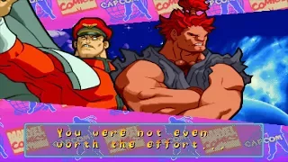 Marvel Super Heroes VS Street Fighter - Bison/Akuma - Expert Difficulty Playthrough
