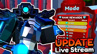 🚽 ENDLESS MODE UPDATE in Toilet Tower Defense 🔴 Live Stream