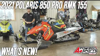 2021 Polaris 850 Pro RMK 155 Snowmobile Review, Details, Whats New!