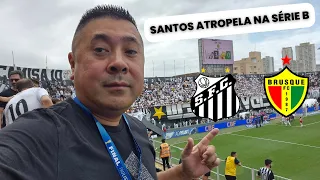 Santos x Brusque pelo Brasileiro Série B