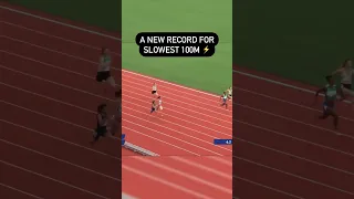 Nasra Abukar sets a new record for the slowest 100m sprint #shorts