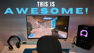 Alienware 32 4K QD-OLED Gaming Monitor HANDS-ON: The BEST gaming monitor?!