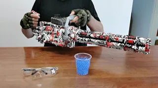 Minigun Gel Blaster Unboxing 2022 - Gatling Electric Splatter Ball Toy Gun