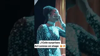 J Cole Surprises😮 Ari Lennox On Stage ❗️#jcole #arilennoxtypebeat #celebrities