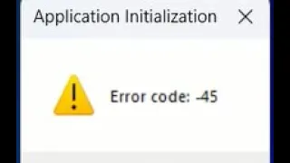 Erro -45 Vegas - Como Resolver Error code: -45
