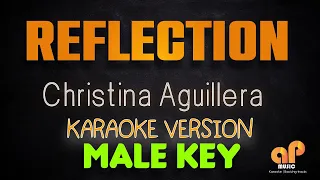 REFLECTION - Christina Aguillera (MALE KEY KARAOKE HQ VERSION)