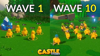 I Survived 10 Waves Of Castle Story