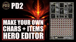 [Project Diablo 2] Test your builds offline! - Make your own lvl99 character's + items - Hero Editor