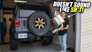 The BEST Exhaust Install on the New Jeep! - High Tuck Install