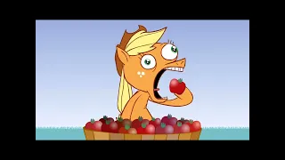 Applejack eat too many apples