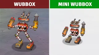 ALL Wubbox are MINI. PART-1 | 4 Wubbox | Sounds and Animations | MSM