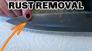 REMOVE RUST FROM KNIVES ( EASY) MAKE YOUR KNIVES LOOK BRAND NEW AGAIN WITH THIS SIMPLE KITCHEN HACK