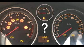 Significato e come Resettare avviso How to Reset INSP 0 Opel Zafira B Astra H Vauxhall