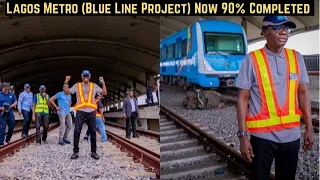 LAGOS RAIL MASS TRANSIT (BLUE LINE PROJECT) IS 90% COMPLETED || TEST RUN OF THE LAGOS ELECTRIC TRAIN