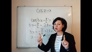 Тригонометричні рівняння cоsх=a (3)