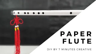 How to make FLUTE at home with PAPER