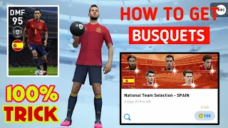 How To Get 98 Rated S. Busquets From Spain National Team Selection Box Draw || Pes 2020 Mobile ||