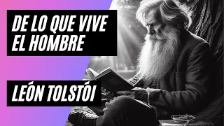 DE LO QUE VIVE EL HOMBRE LEÓN TOLSTÓI,  Audiolibros en Español Completos Gratis NOVELA Moraleja