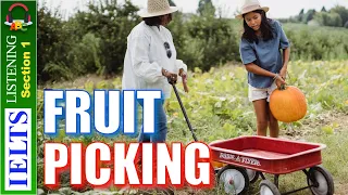 Real IELTS Listening Test | Section 1 | Fruit Picking