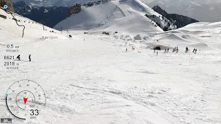 [5K] Skiing Leysin, Black Route Top to Bottom, Vaud Switzerland, GoPro HERO9 Wide Hypersmooth-3 GPS