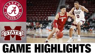 #6 Alabama vs Mississippi State Highlights | 2021 College Basketball Highlights