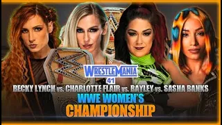Becky Lynch vs Charlotte Flair vs Bayley vs Sasha Banks - WWE 2K23 | WWE Wrestlemania