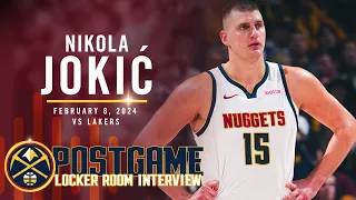 Nikola Jokić Full Post Game Locker Room Interview vs. Lakers 🎙