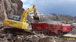 Terex Finlay J-1175 Jaw Crusher - work in the quarry