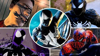 Evolution Spiderman Symbiote Transformation in Games (2005 - 2023)