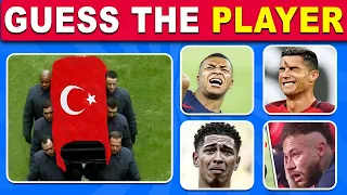 Guess Player by his Injury, Red card and Funny Moment ,Ronaldo, Messi, Mbappe,Neymar