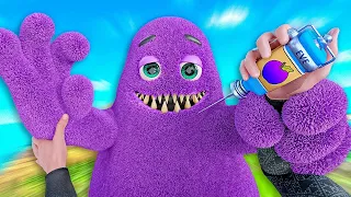 GRIMACE SHAKE and ILLEGAL Experiments WITH IT in VR from Grimace Shake Meme