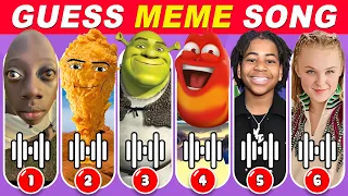 Guess Meme Song & Who's Singing?🎤🎵🔥| Lay Lay, King Ferran, Bling - bang - bang Born, Red Larva Oi Oi