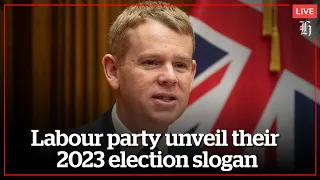 Chris Hipkins launches 2023 Labour Party election slogan | nzherald.co.nz