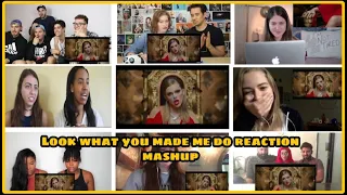 Taylor Swift - Look What You Made Me Do Music Video Reaction Mashup