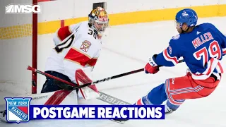 K'Andre Miller, Mika Zibanejad, and Gerard Gallant Talk New York Rangers' 3rd Period vs. Panthers