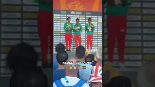 Medal Ceremony in Budapest to the Three Ethiopian Queens🥇🥈🥉🫅🏽🫅🏽🫅🏽